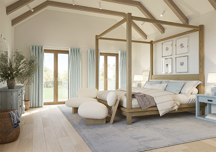 Chevron Stripe, Light Blue - Made to Measure Curtains - Image 8